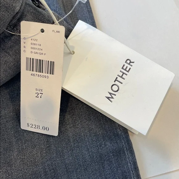 Mother The High Waisted Looker Skinny Jeans – Makin’ The Grade Wash, Size 27 NWT - Picture 4 of 7